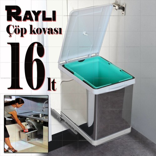 Gürçay Hirdavat Gürcay Hirdavat Dolap İçi Rayli Çöp Kovasi