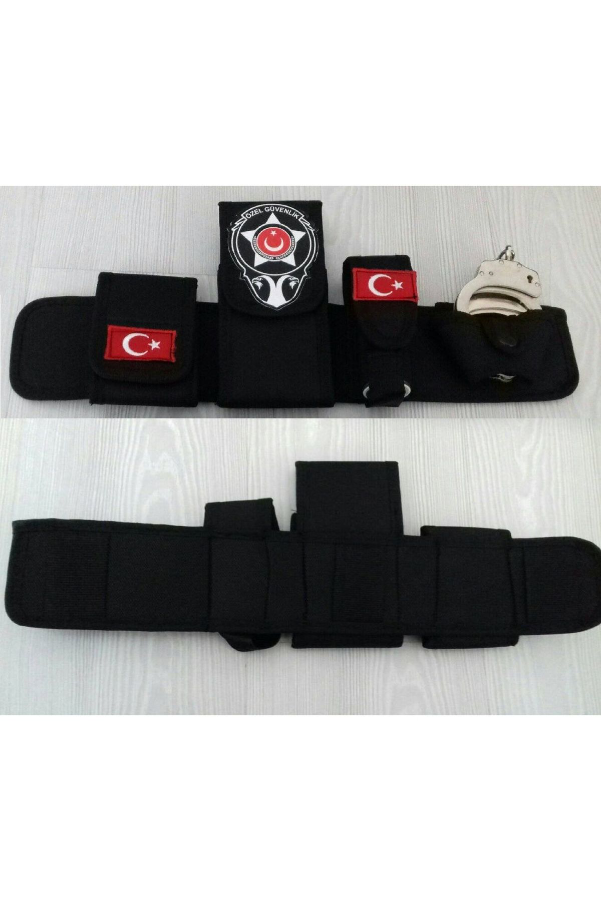 Aldatmaz Askeri Malzeme Güvenlik Bel Kilifi + Özel Güvenlik Rozetli Cüzdan Satinal-Sivile