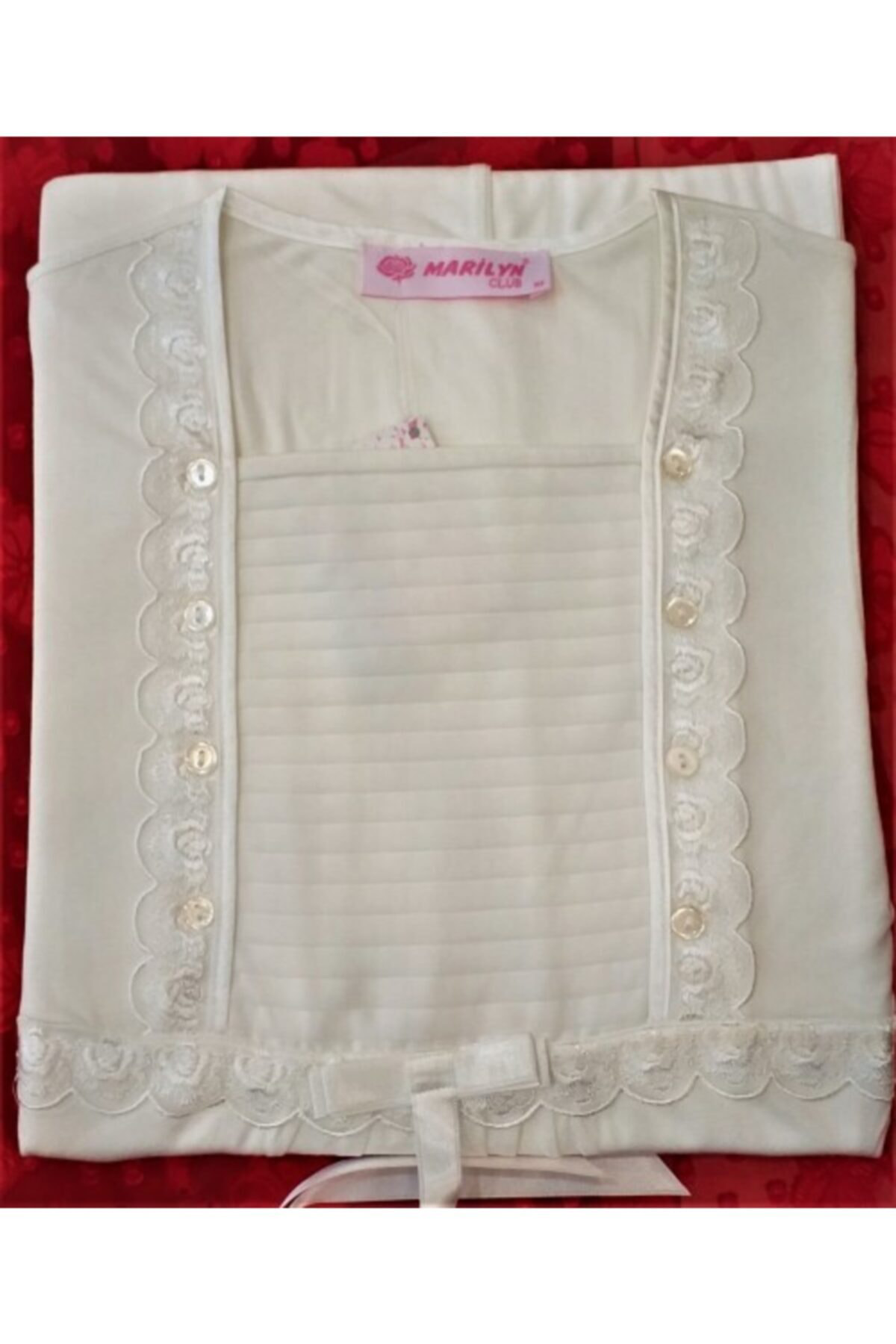 Marilyn Hamile Pijama Takimi Ekru