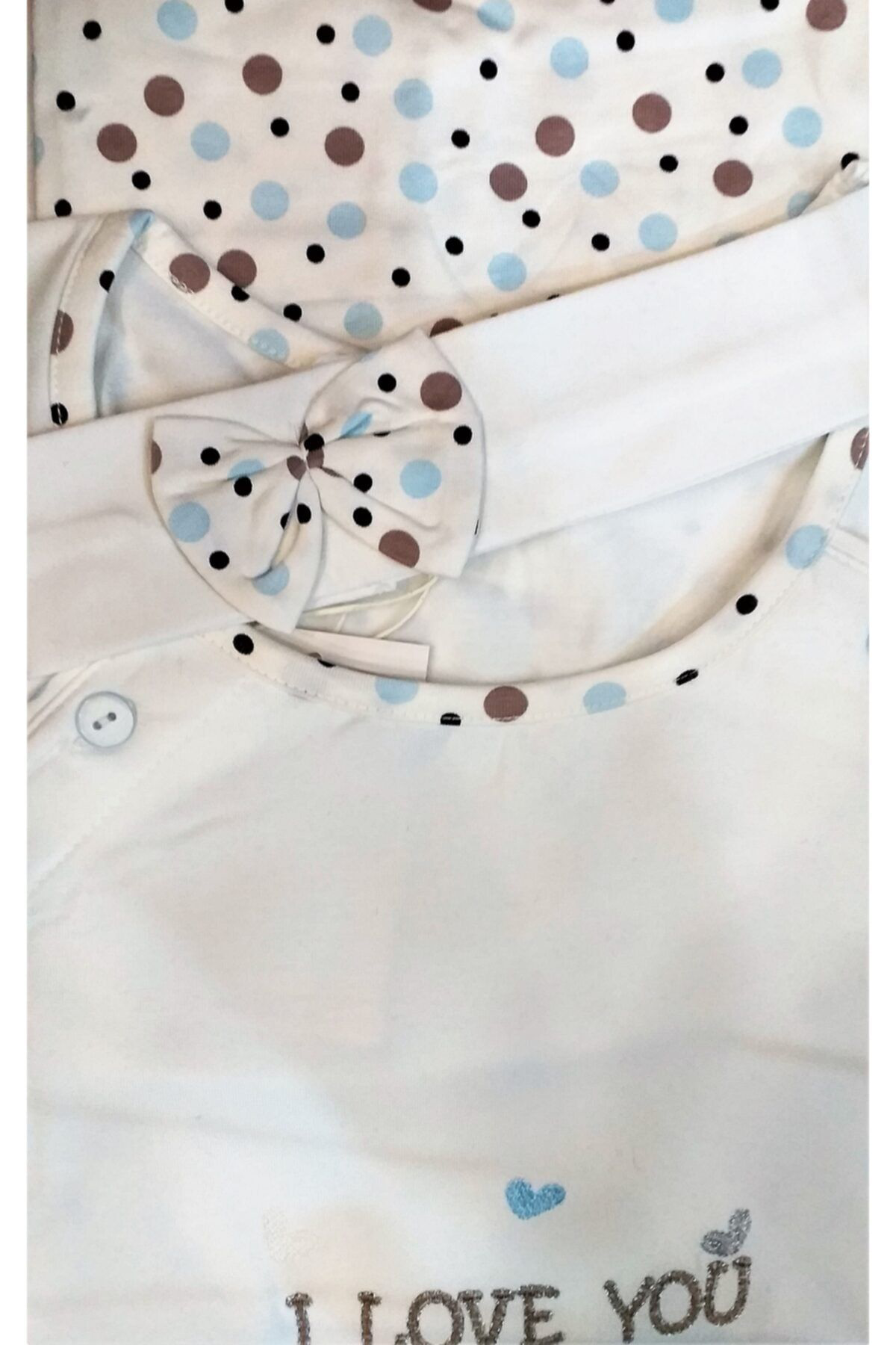 Flz Hamile Pijama Takimi Mavi