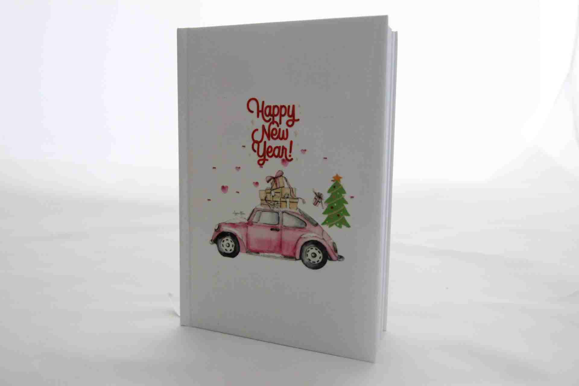 İhtiyaçavm Happy New Year Temali Hediye Kutusu - Kupa Bardak Ve Baskili Defter Hediye Seti