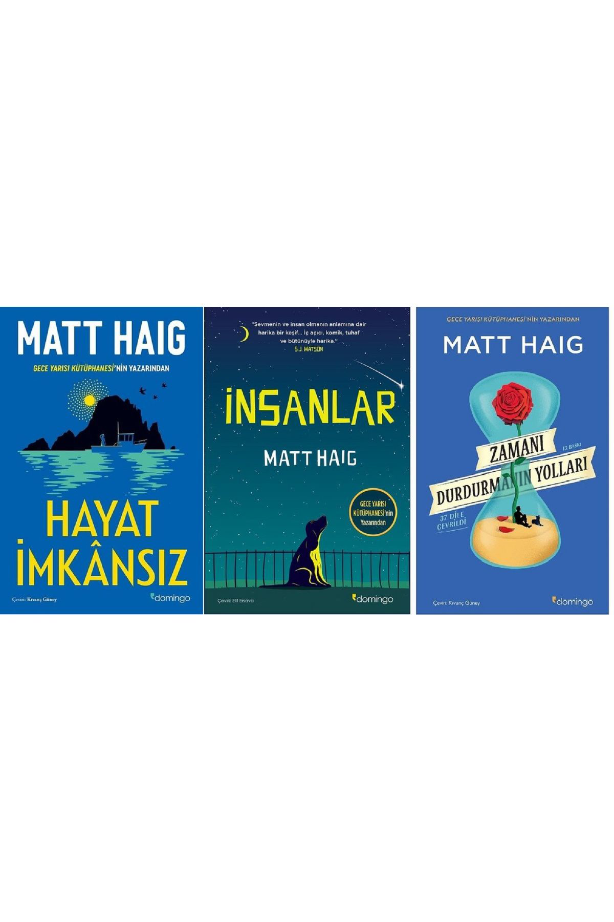 Hayat İmkansız + İnsanlar + Zamanı Durdurmanın Yolları / Matt Haig 3 Kitap Set