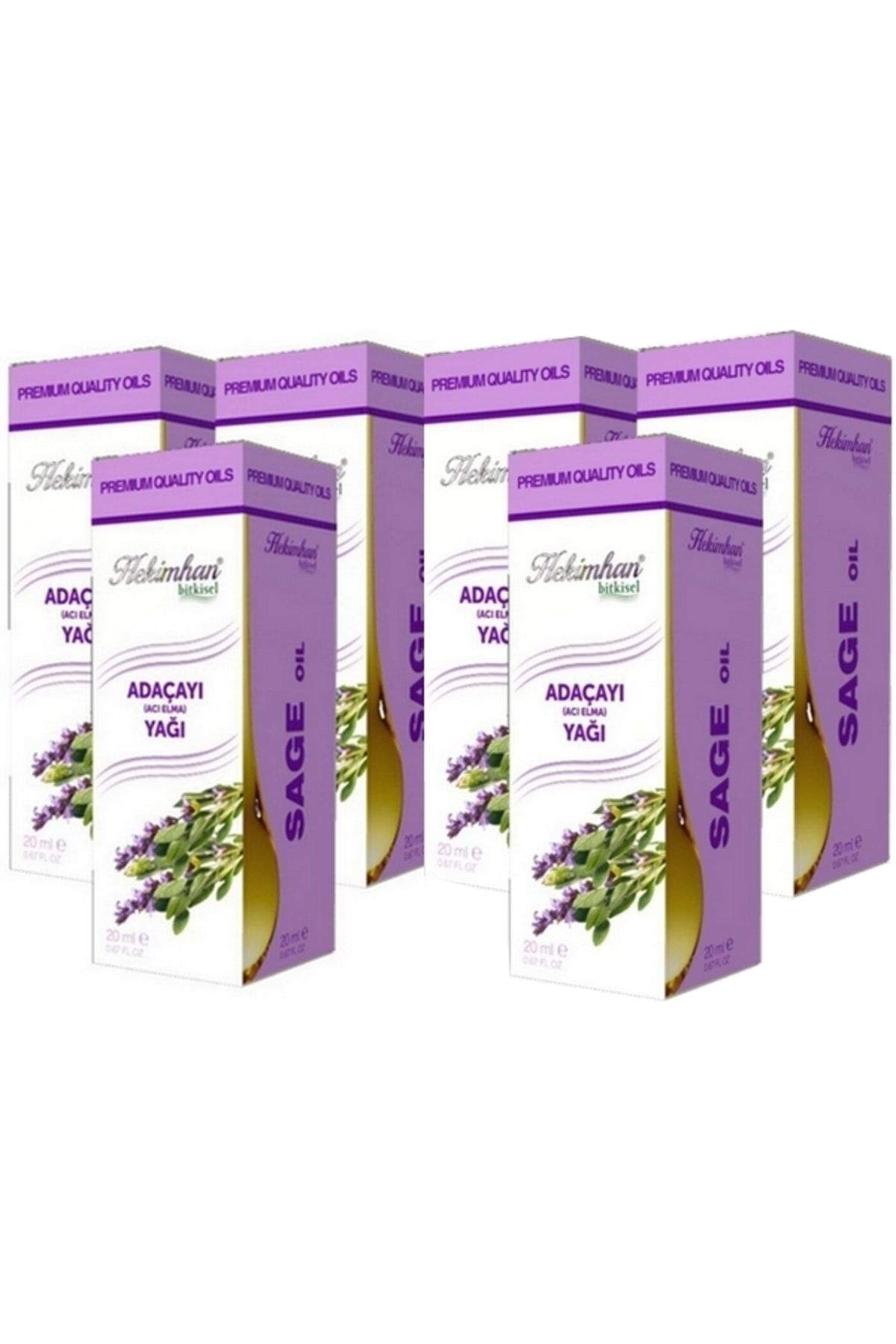 Hekimhan Bitkisel Hekimhan Adaçayi Aci Elma Yaği 20 Ml 6 Adet