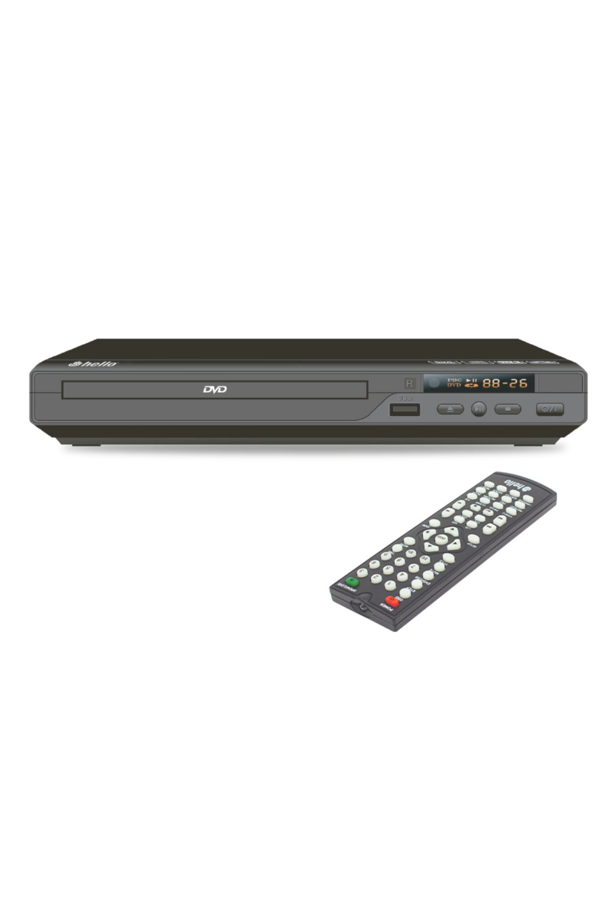 Ok Aksesuar Hello Hl-5483 Usb-Hdmi Dvd/Divx Kumandali Hd Dvd Player Go5060228