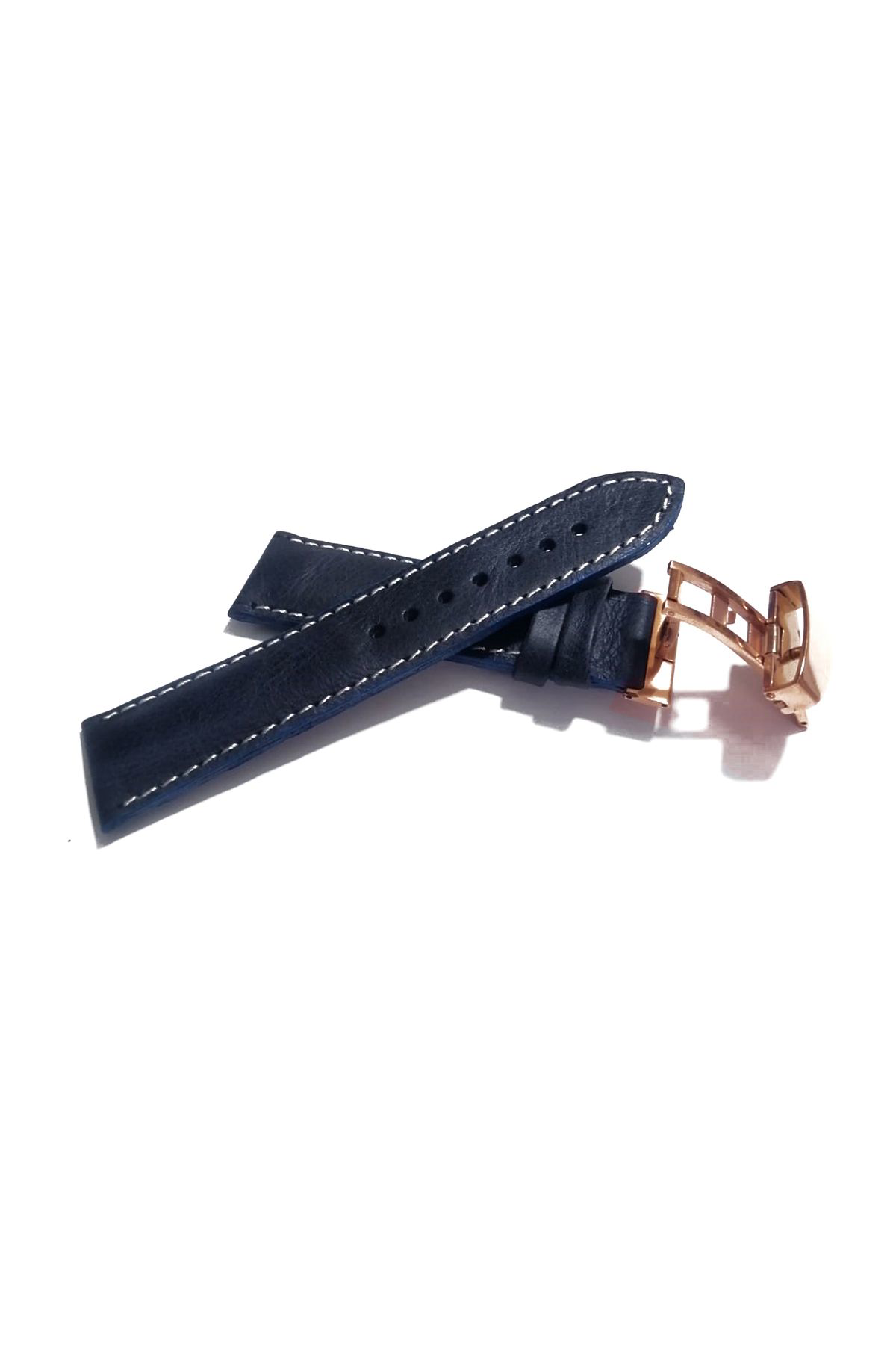 Fado Her Saate Uygun Kelebek Toka 22 Mm Hakiki Deri (234) Rose Toka Ma