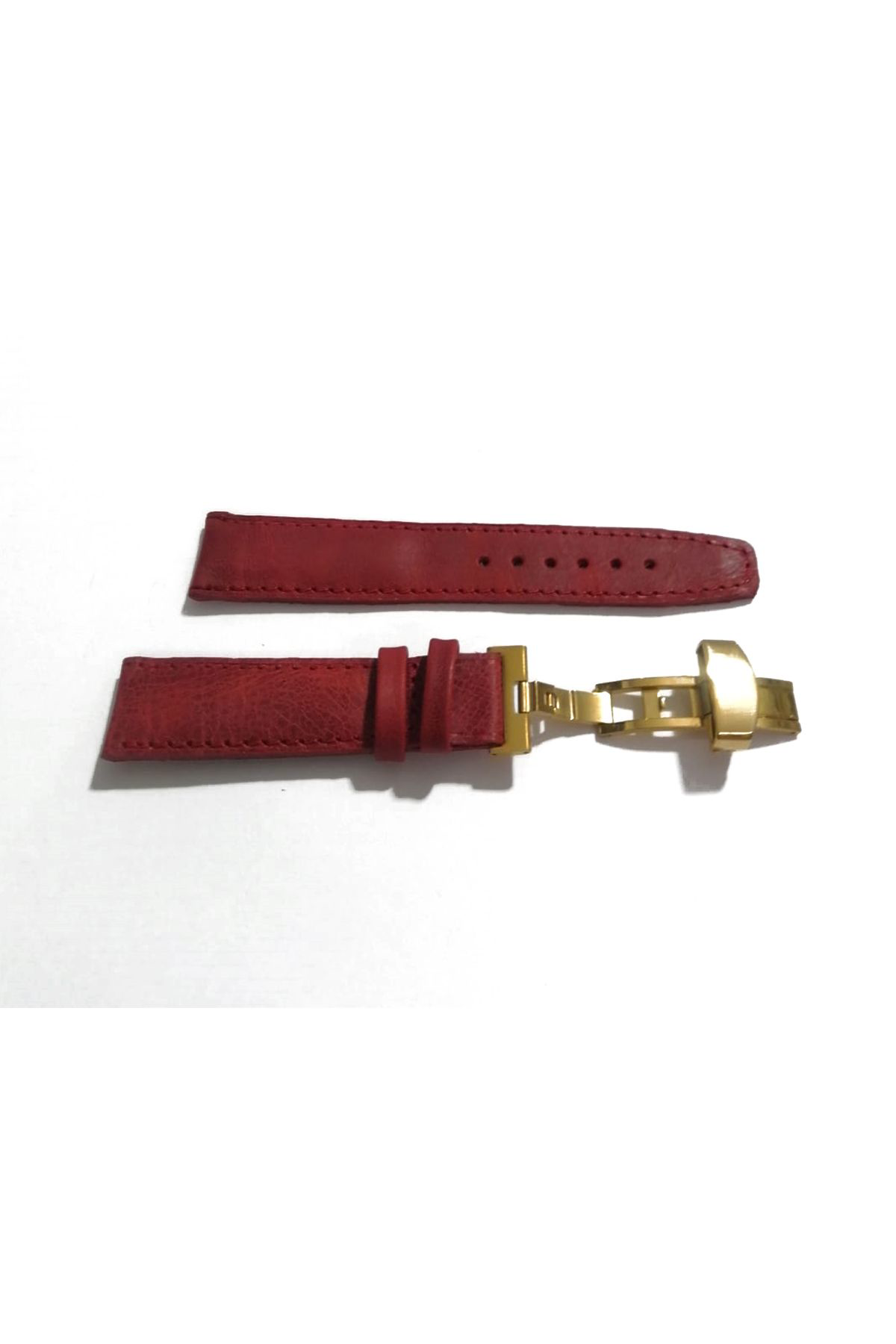 Fado Her Saate Uygun Kelebek Toka 20 Mm Hakiki Deri (247) Sari Toka Ki