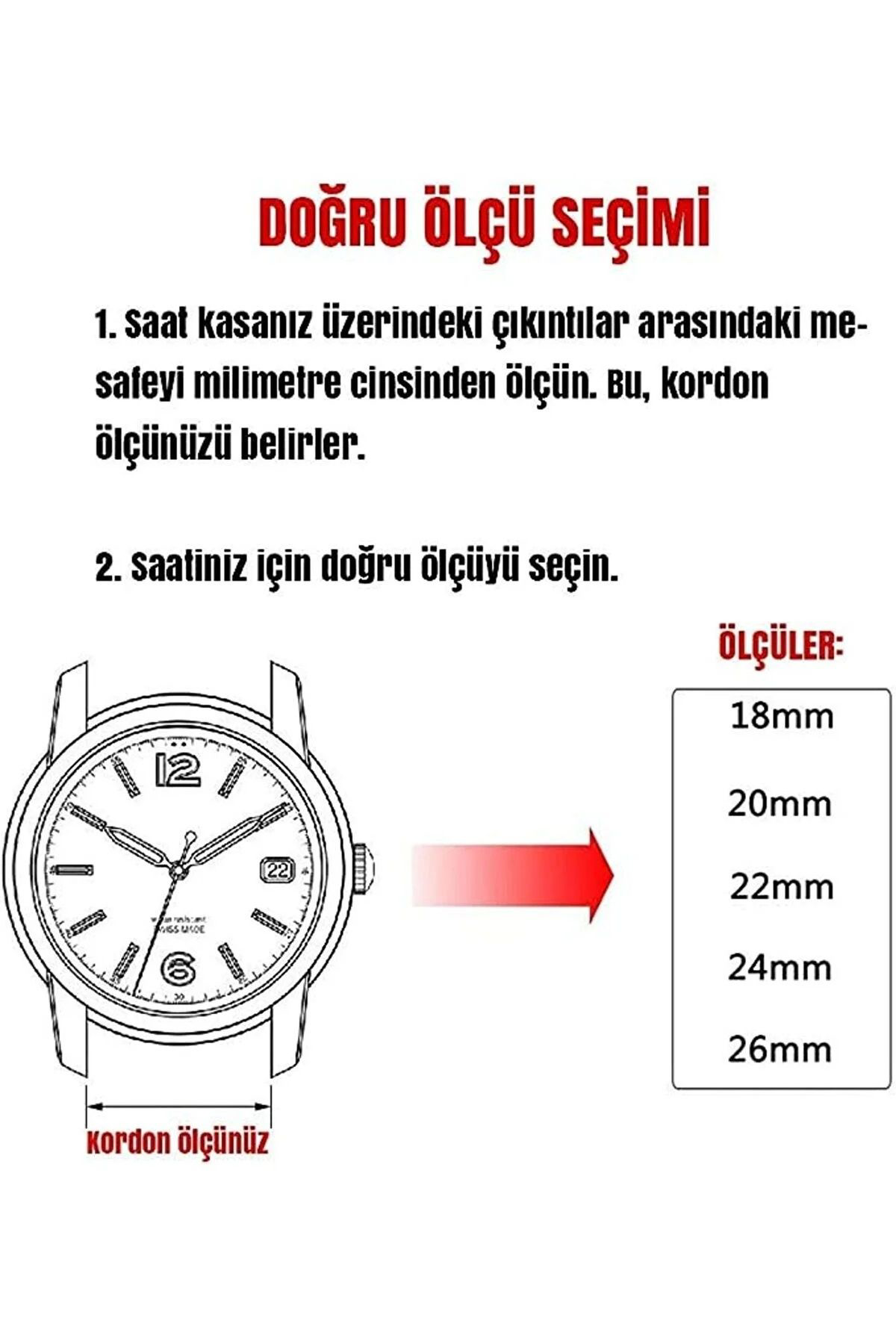 Fado Her Saate Uygun Kelebek Toka 24 Mm Hakiki Deri (250) Siyah Toka K
