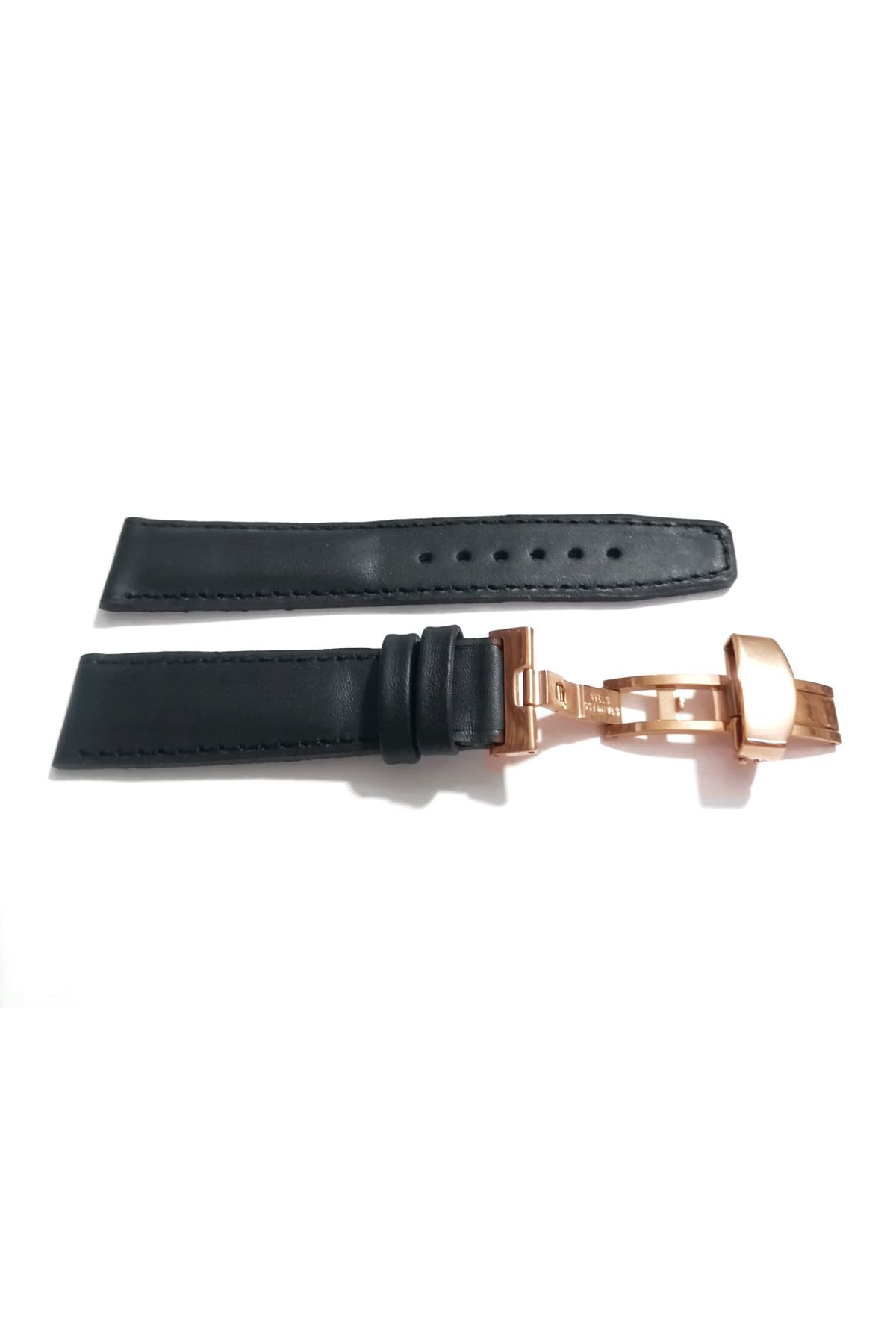 Fado Her Saate Uygun Kelebek Toka 20 Mm Hakiki Deri (243) Rose Toka Si