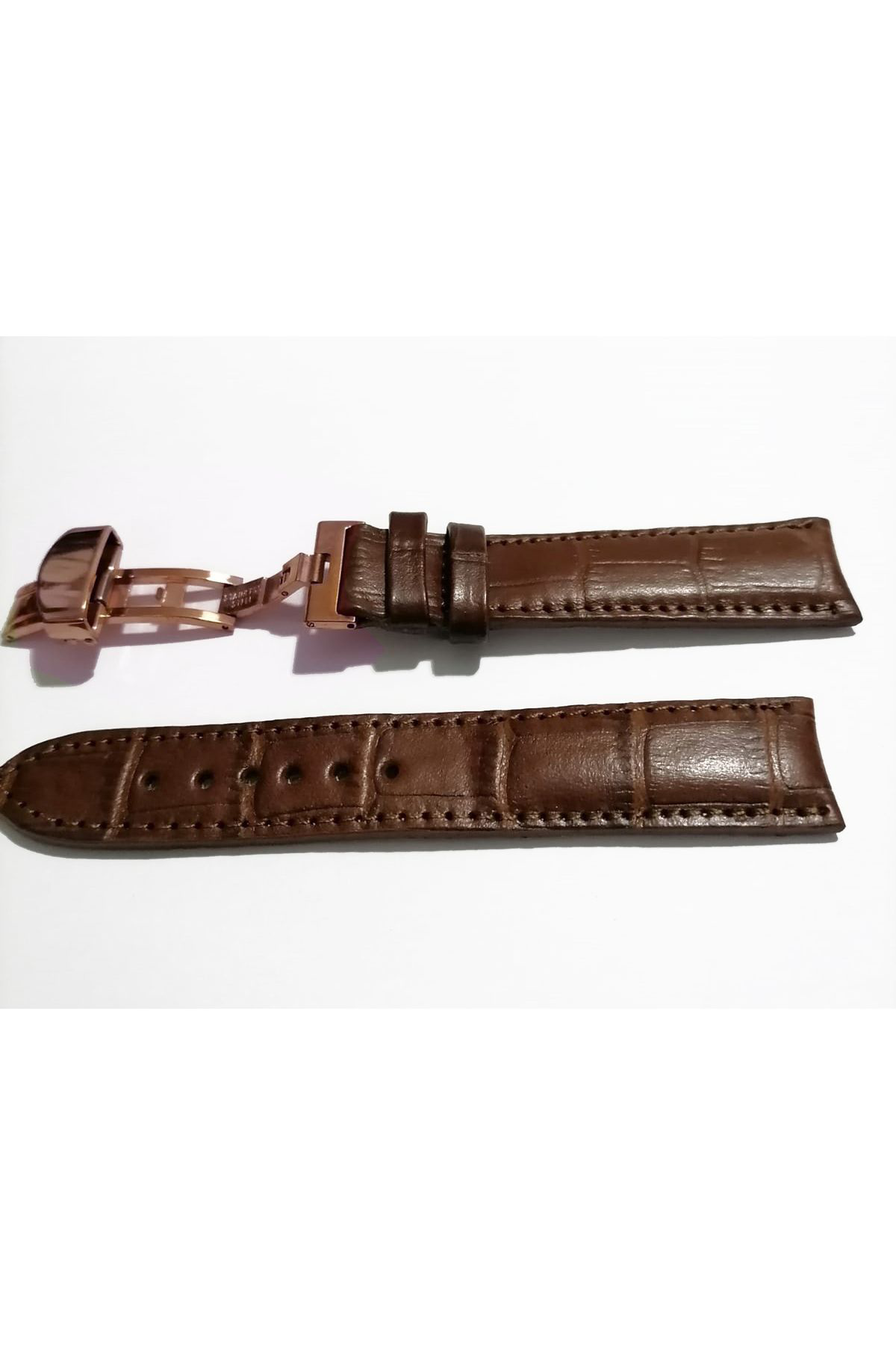 Fado &Hertür Saate &Uygun  Kelebek  Toka  24 Mm  Kahve Kordon   (194)