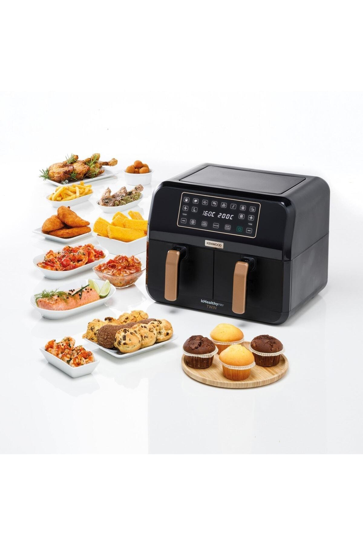 Kenwood Hfp70.000Bk Dualair Fryer Bk Copper Sicak Hava Fritozu