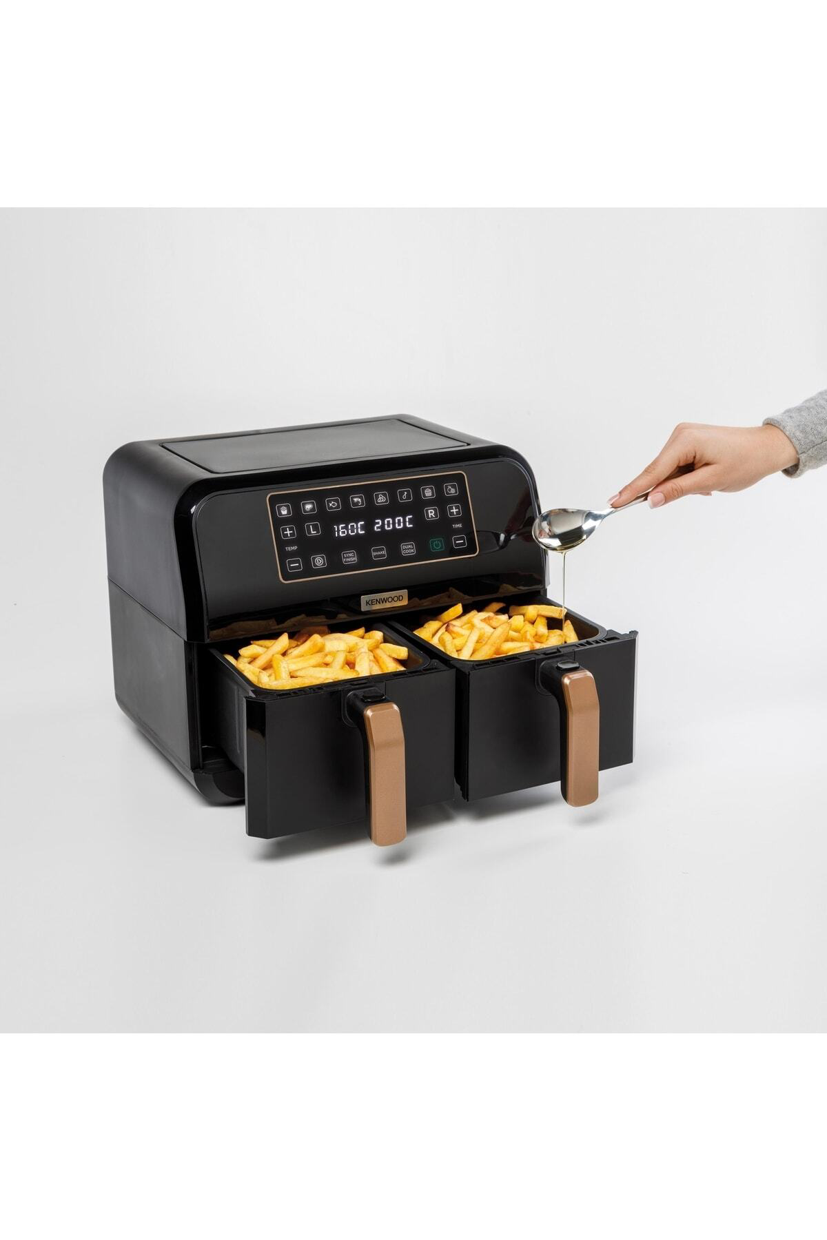 Kenwood Hfp70.000Bk Dualair Fryer Bk Copper Sicak Hava Fritozu