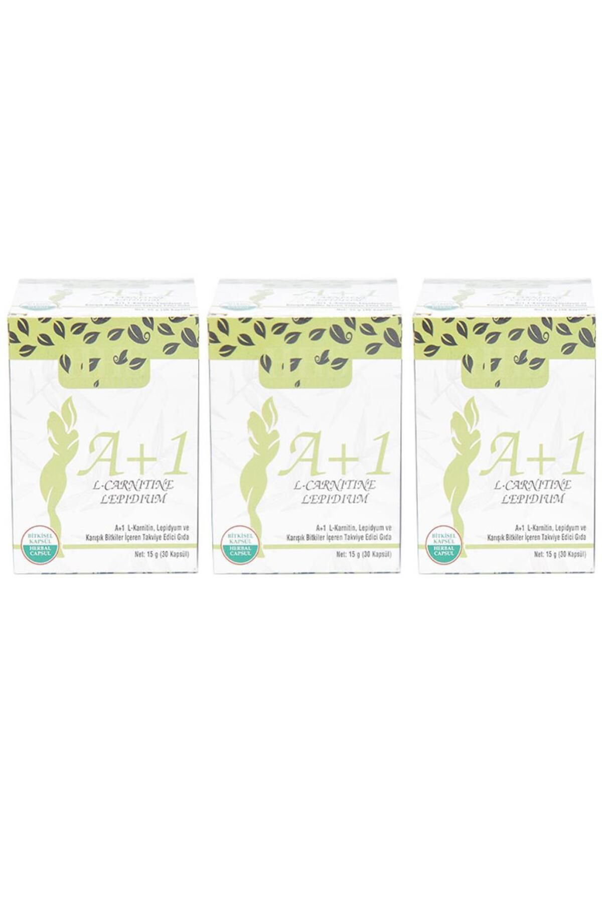 Hhs Doğal Bitkisel Ürünler Hhs A1 L-Carnitine Lepidium A 1 Bitkisel 30 Kapsül X 3 Adet Kutu