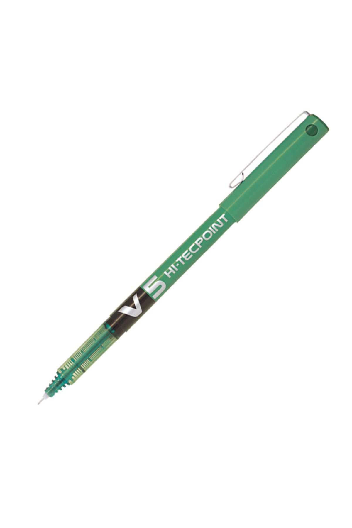 Pilot Hi-Tecpoint V5 Sivi Mürekkepli Roller Kalem 0,5 Mm Yeşil