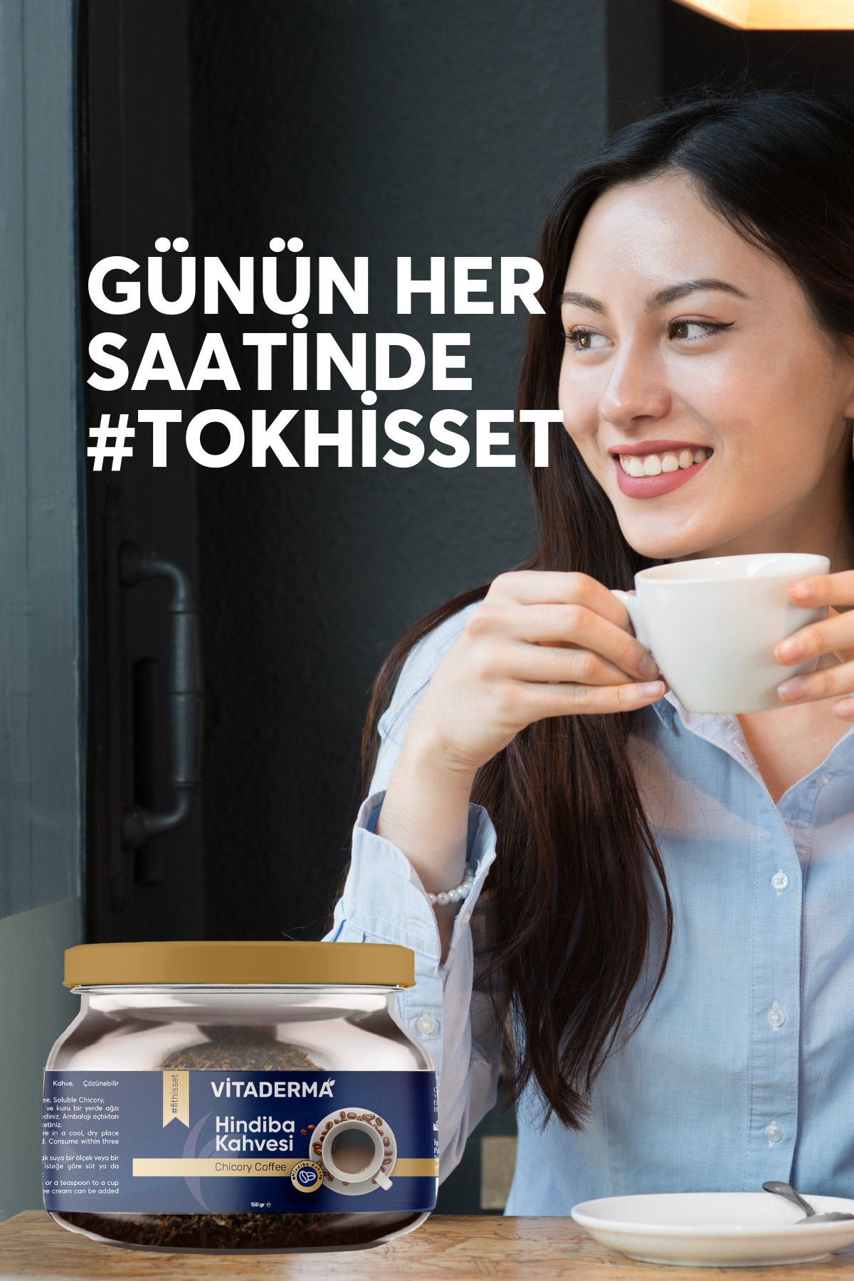 Vitaderma Hindiba Kahvesi 1 Aylik (60 Kullanim) Net 150Gr