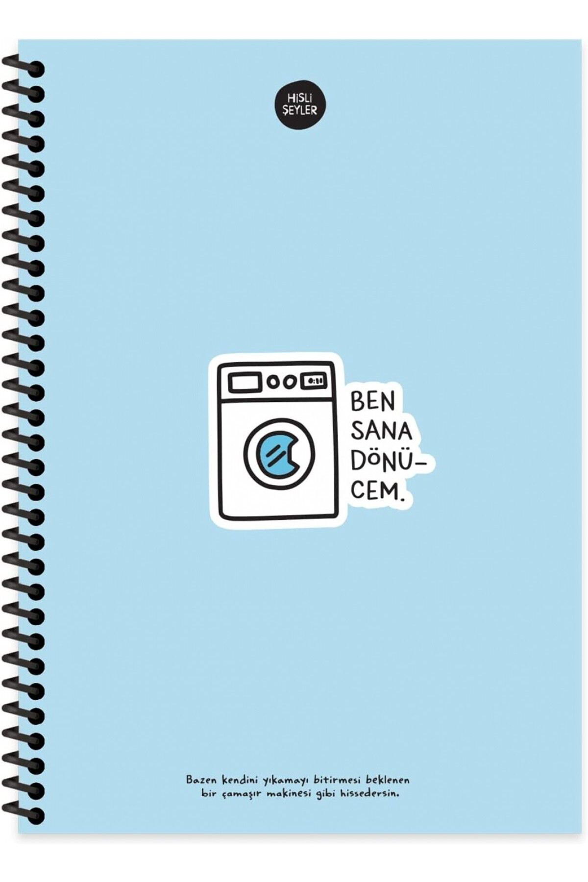 Keskin Color Hisli Şeyler 17X24cm Spiralli 100 Yp. Sert Kapak Kareli Defter - 