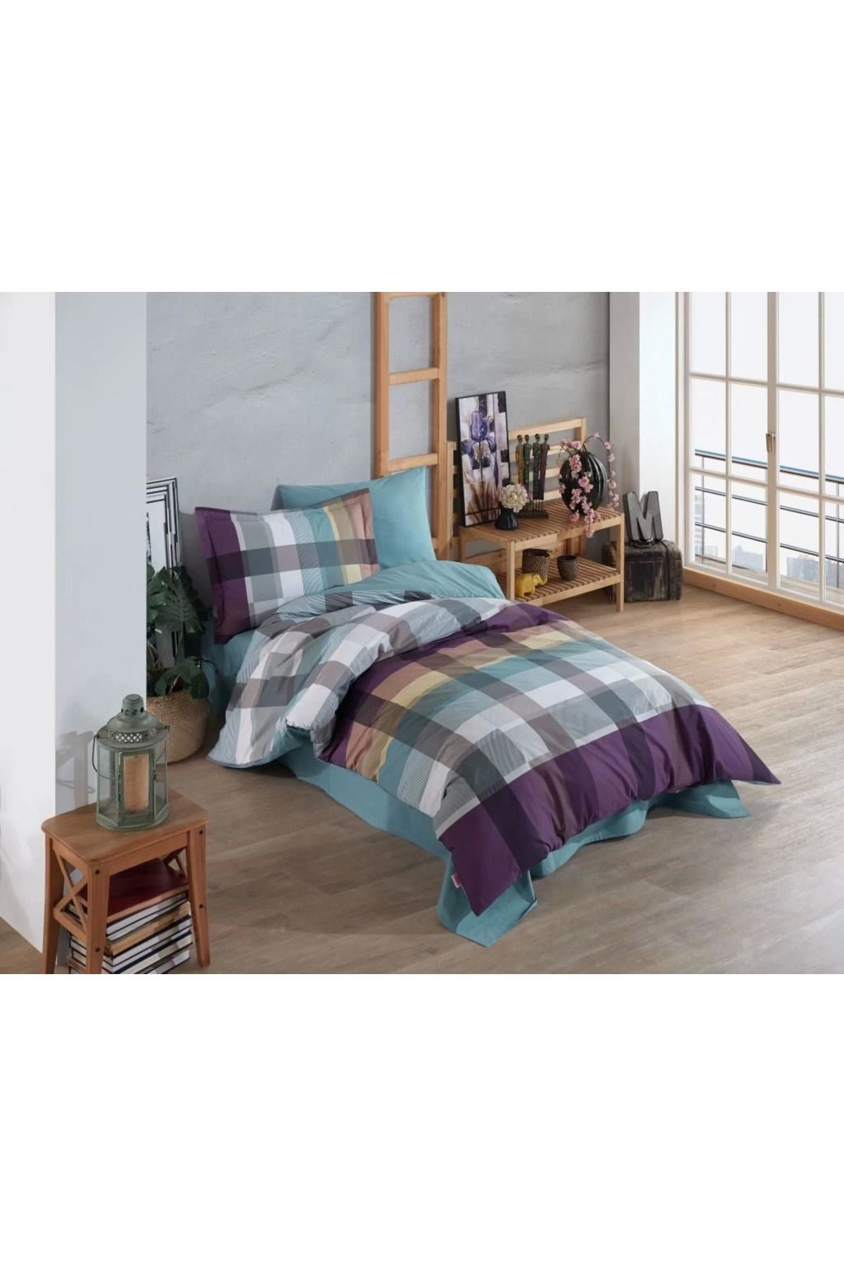 Yusuftex Hobby Tek Kişilik Poplin Nevresim Takimi Virginia Bordo