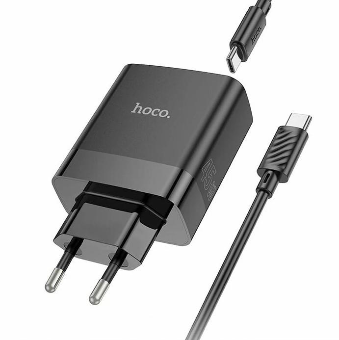 Hoco  C127a Pd45w(1C3a) Hizli Şarj Aleti + Type-C To Type-C Kablo 