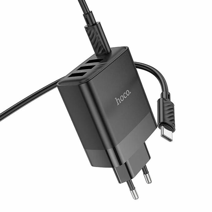 Hoco  C127a Pd45w(1C3a) Hizli Şarj Aleti + Type-C To Type-C Kablo 