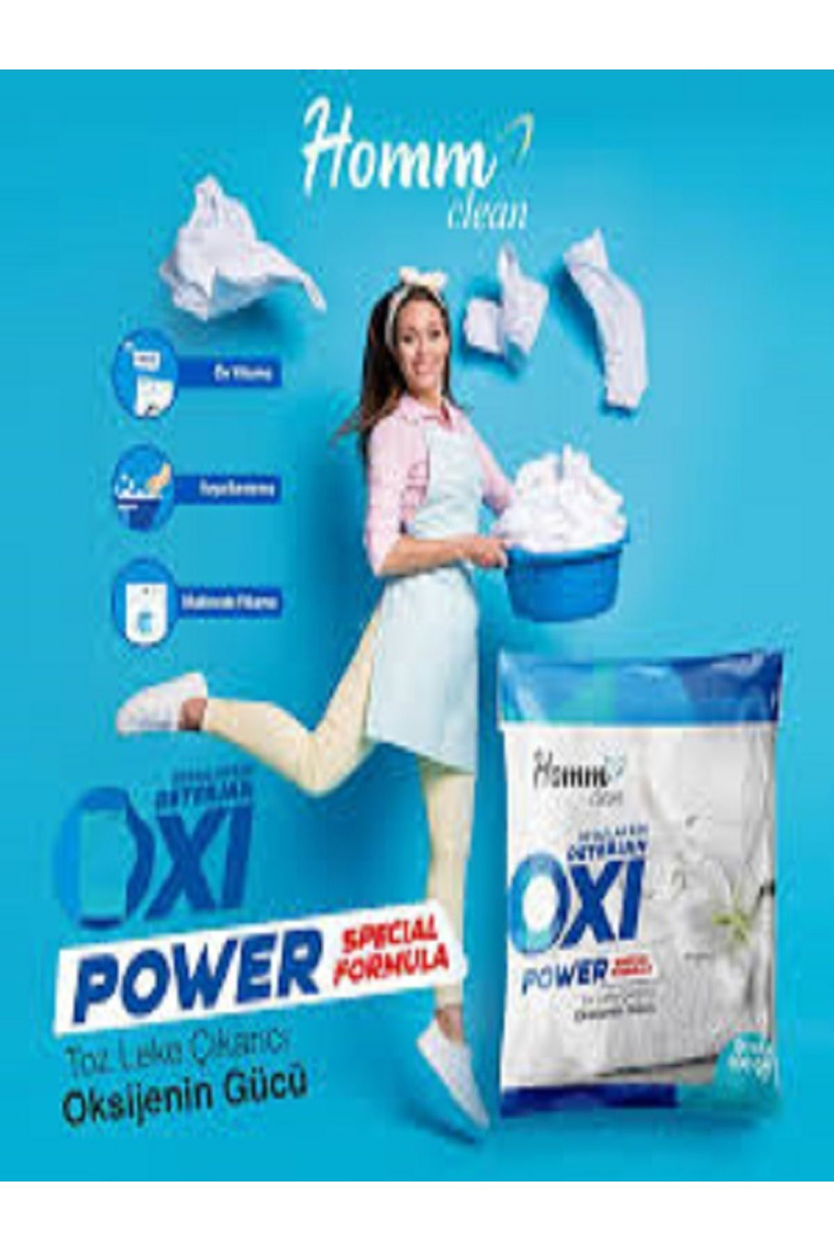 Homm Bitkisel Homm Clean Leke Çikartici Ve Oxi Power Beyazlar Set Baristrend