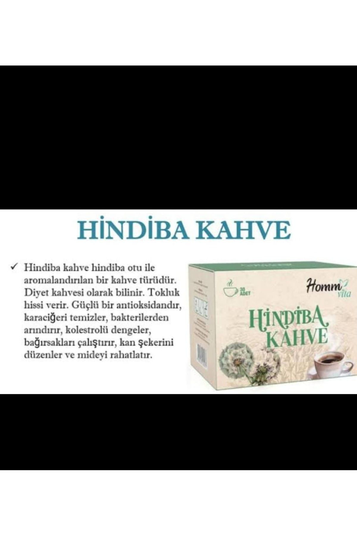 Homm Life Homm Vita Hindiba Kahve 30 Adet 60Gr