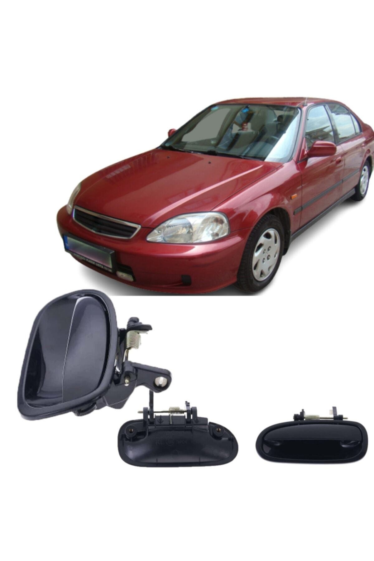 Crn Honda Civic Diştan Kapi Açma Kolu Takimi 4 Adet 1996--2000