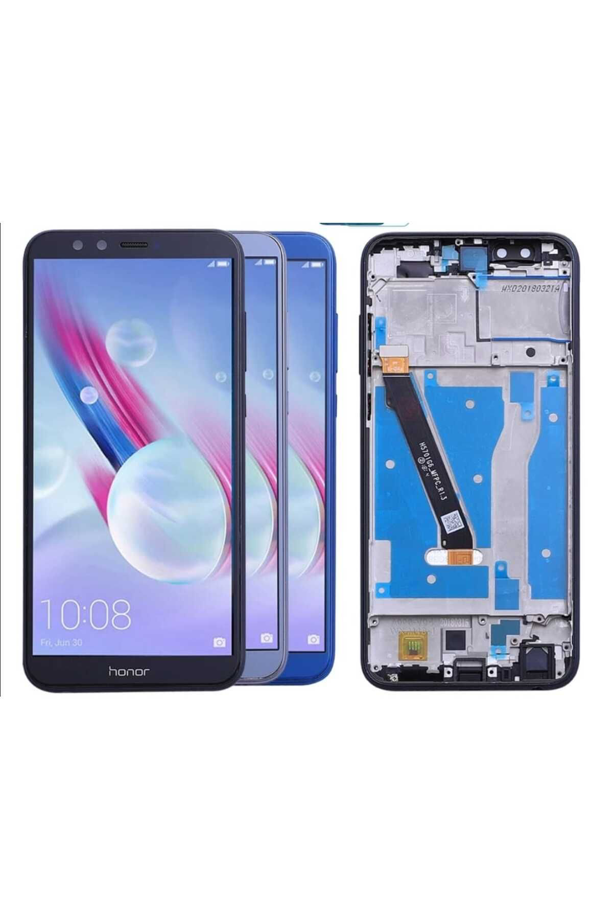Boyra Teknoloji Honor 9 Lite Ful Çitali Lcd Lld-L31 Ekran Dokunmatik Mavi