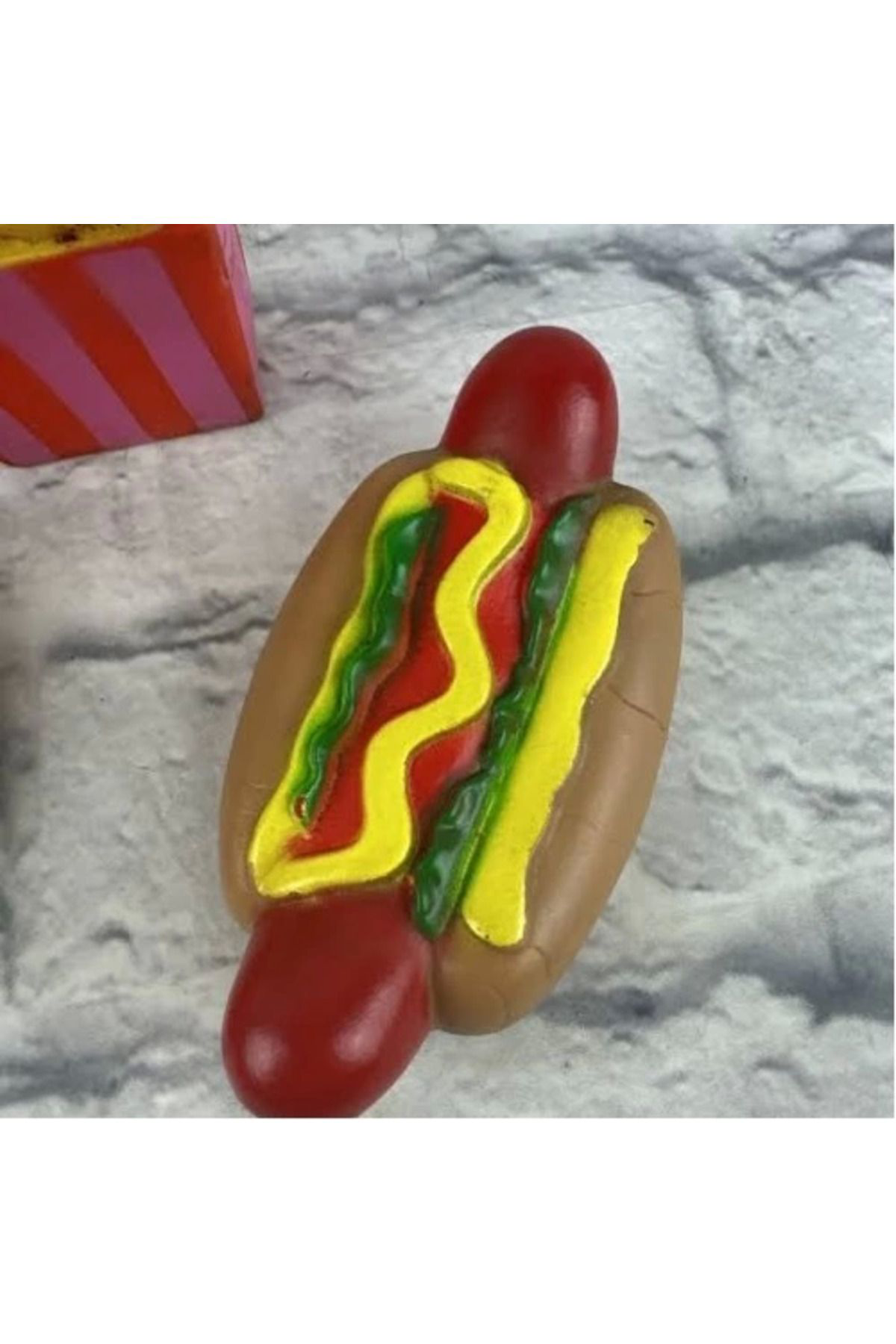 Yusuftex Hot Dog Sesli Köpek Oyuncaği