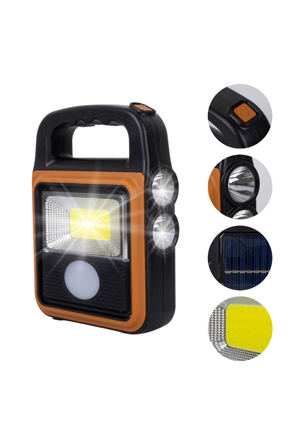 Powermaster Hs-8020C Cob Ledli Solarli 4 Kademeli Usb Powerbank Çikişli Şarjl