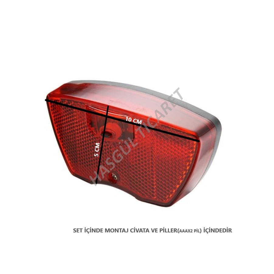 Hsgl  Bisiklet Arka Led Stop Lambasi  Bagaj Stop Pilli