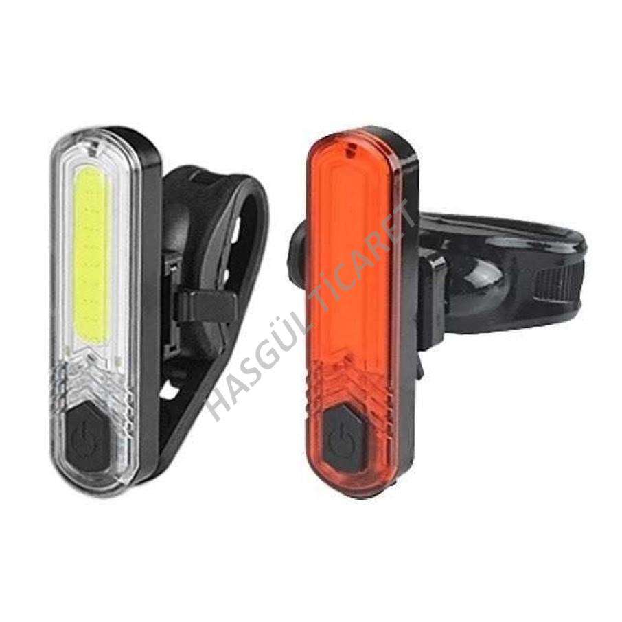 Hsgl  Bisiklet  Ön Arka Far Set Usb Şarjli Jy-6056