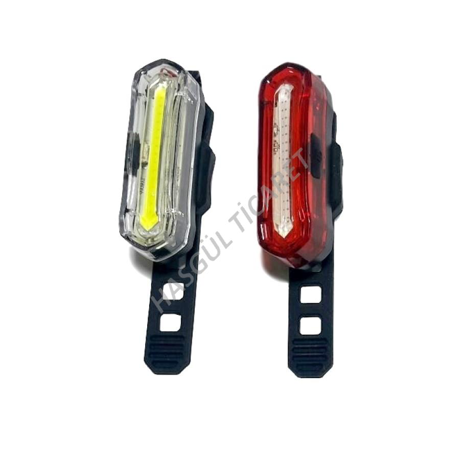 Hsgl  Bisiklet Ön Arka Far Usb Şarjli Jy-6055