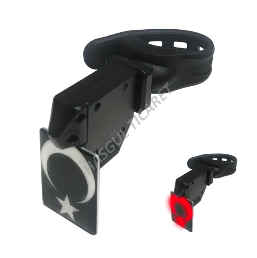 Hsgl  Bisiklet Stop Lambasi Ay Yildizli Usb Şarjli Arka İşik Led