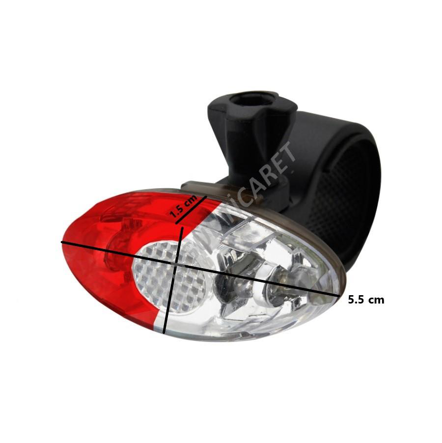 Hsgl  Bisiklet Scooter Spor Ve Kask İcin Mavi Kirmizi Çakarli İşik
