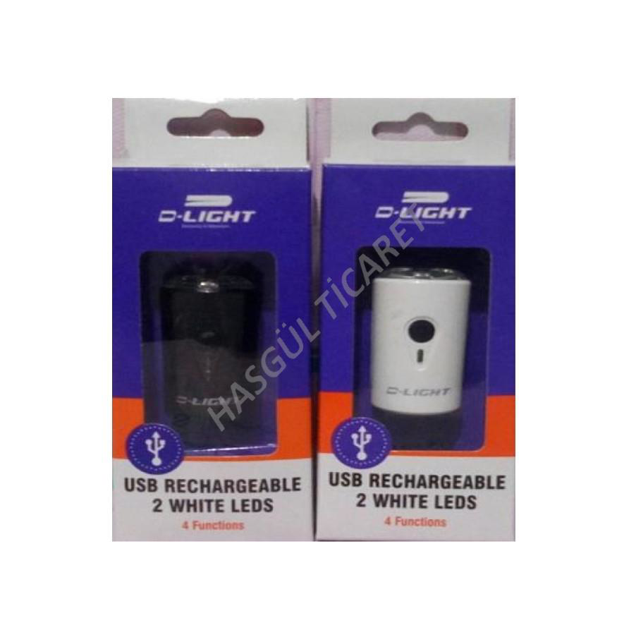 Hsgl  Cg-211 Ön Far Beyaz Usb Şarj Edilebilir Taiwan Mali