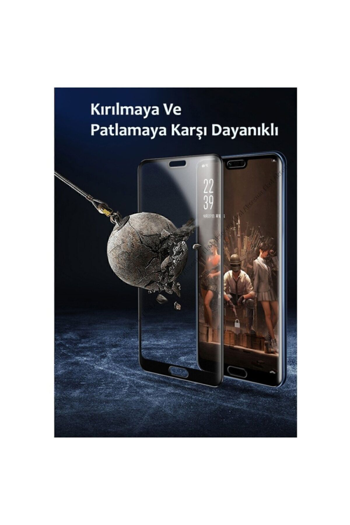 Mcasering Huawei P30 Lite Cam Koruyucu Mat Seramik Nano 9D Ekrani Tam Kapla