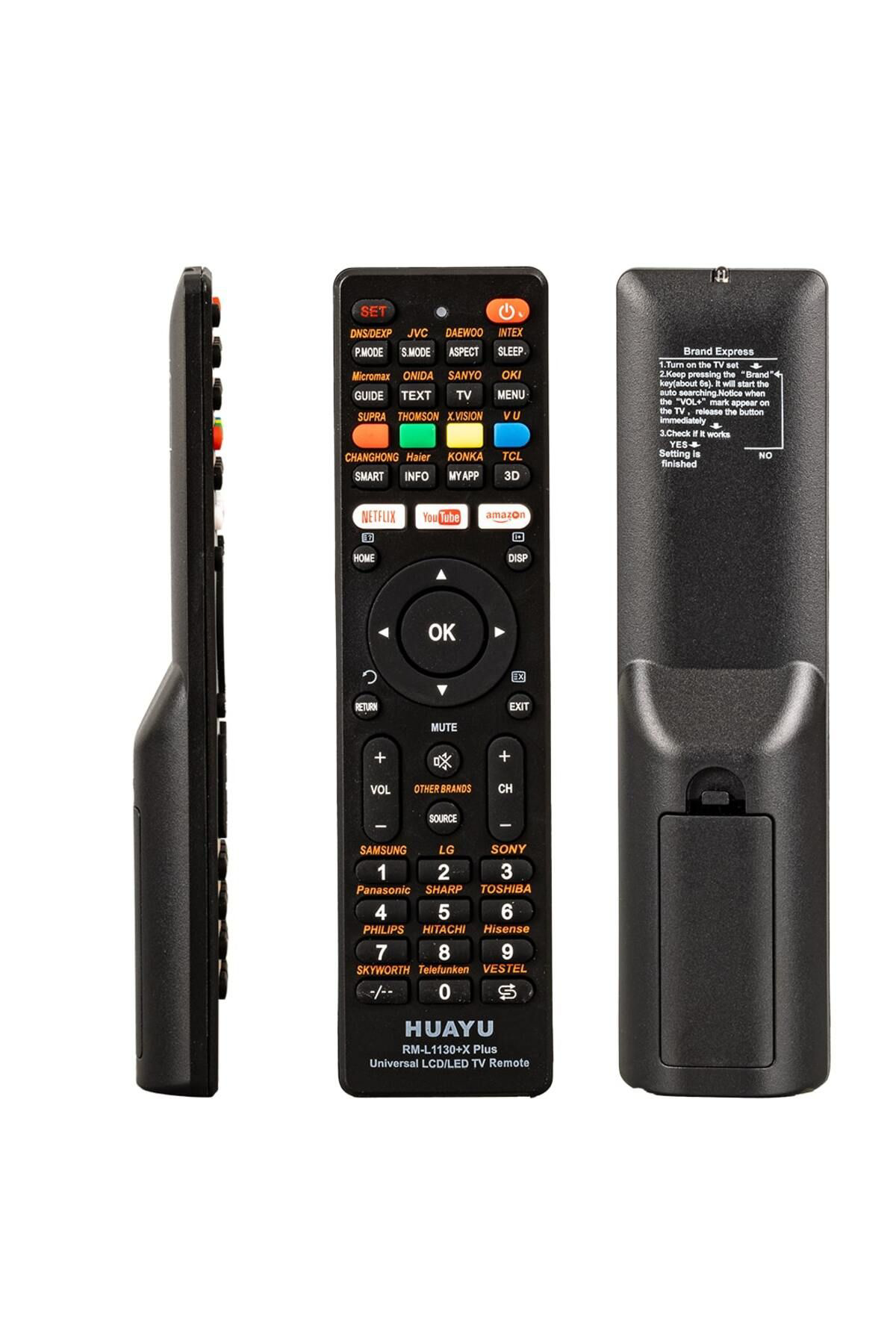 Robotrend Huayu Kl Rm-L1130 X Plus Siyah Universal Lcd Led Tv Kumanda