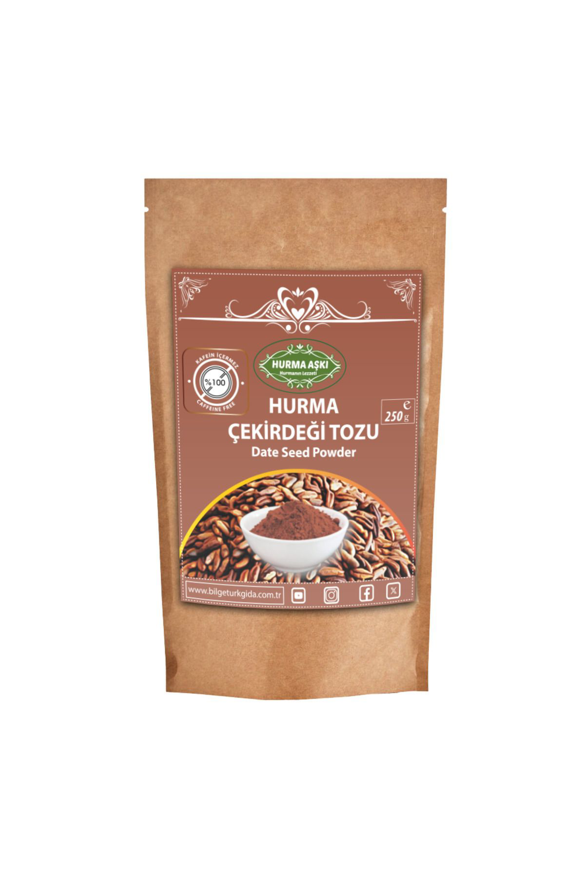 Hurma Aşki Hurma Çekirdeği Tozu 250 Gr