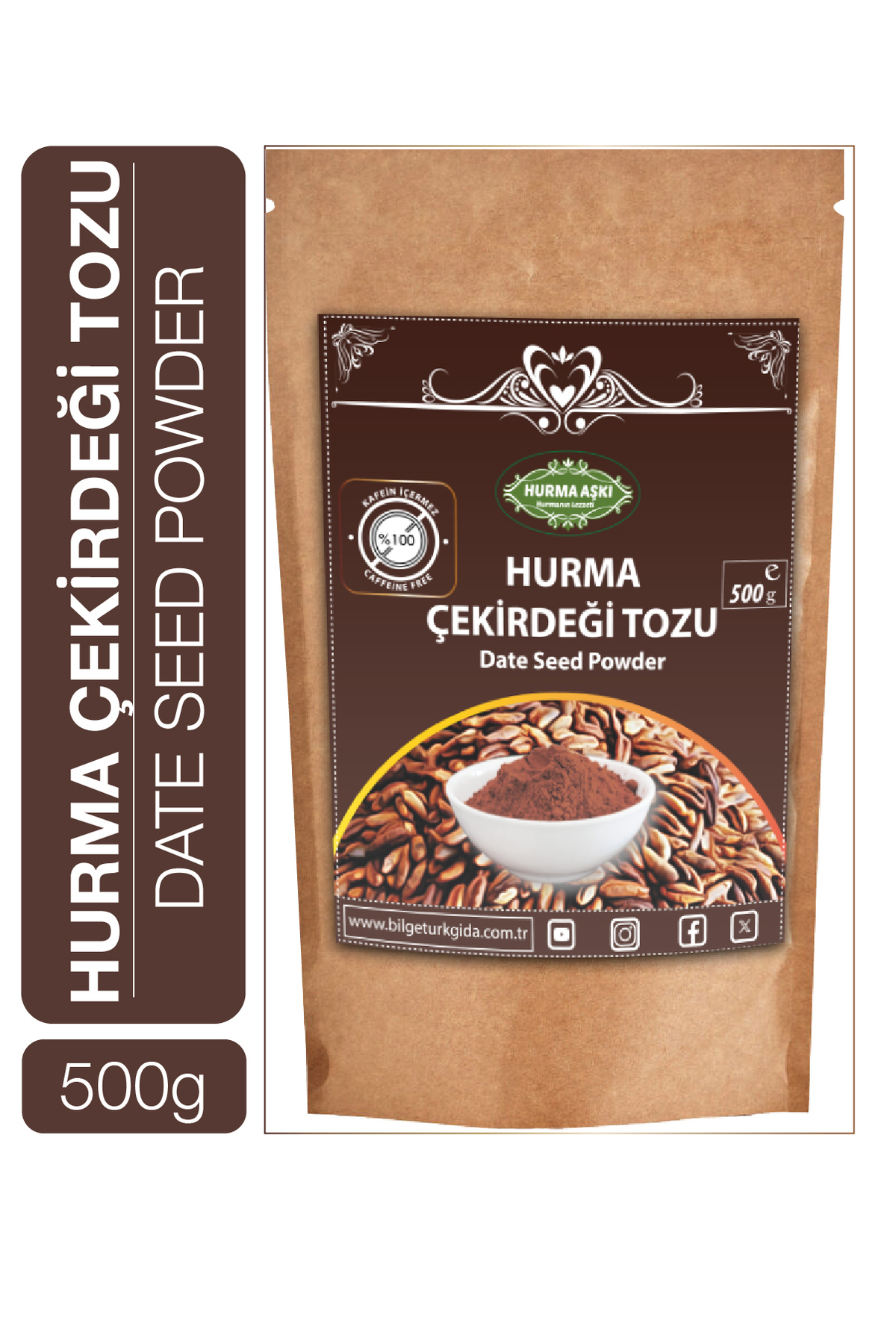 Hurma Aşki Hurma Çekirdeği Tozu 500 Gr