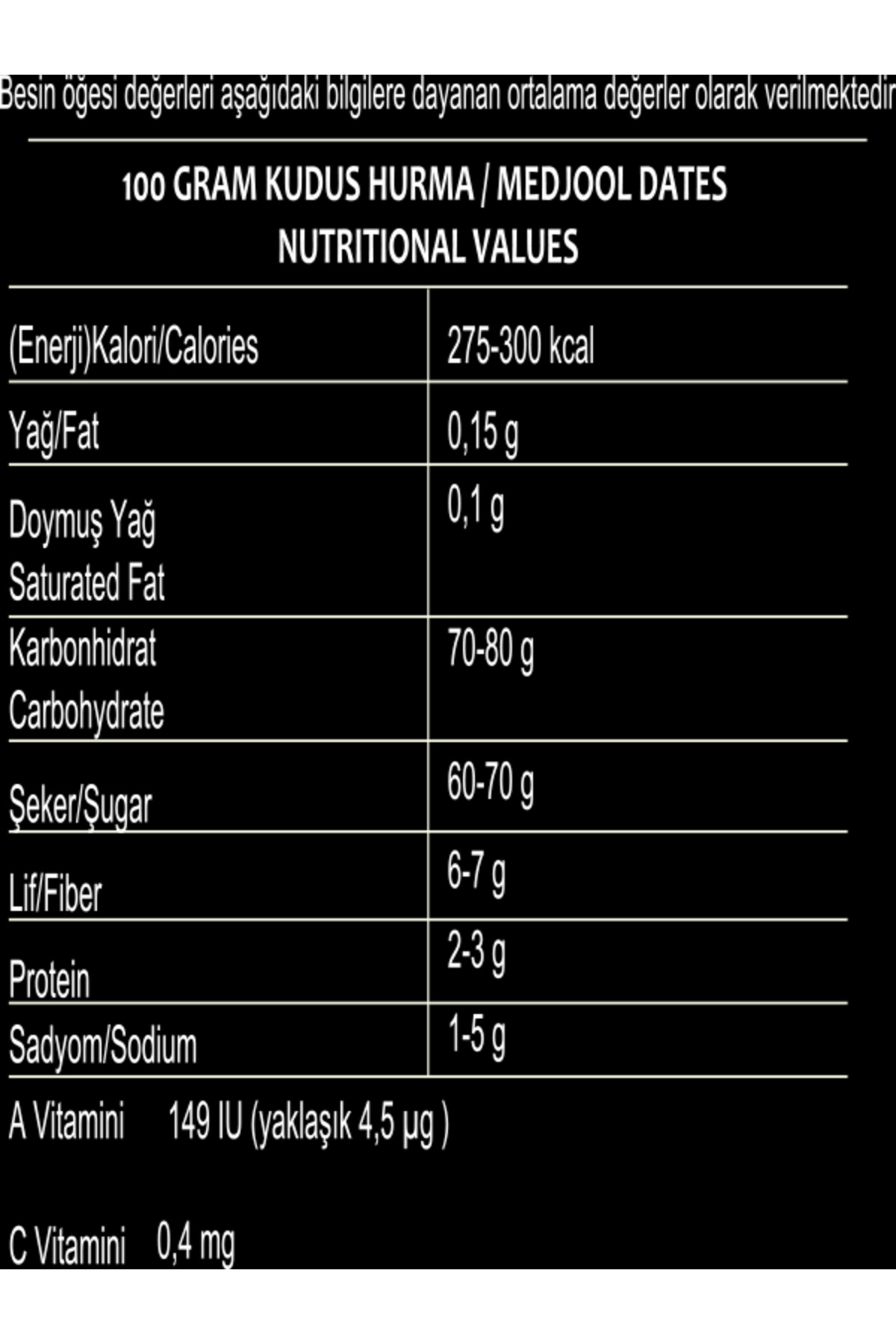 Hurma Aşki Hurma Tozu Kudus 300 Gr