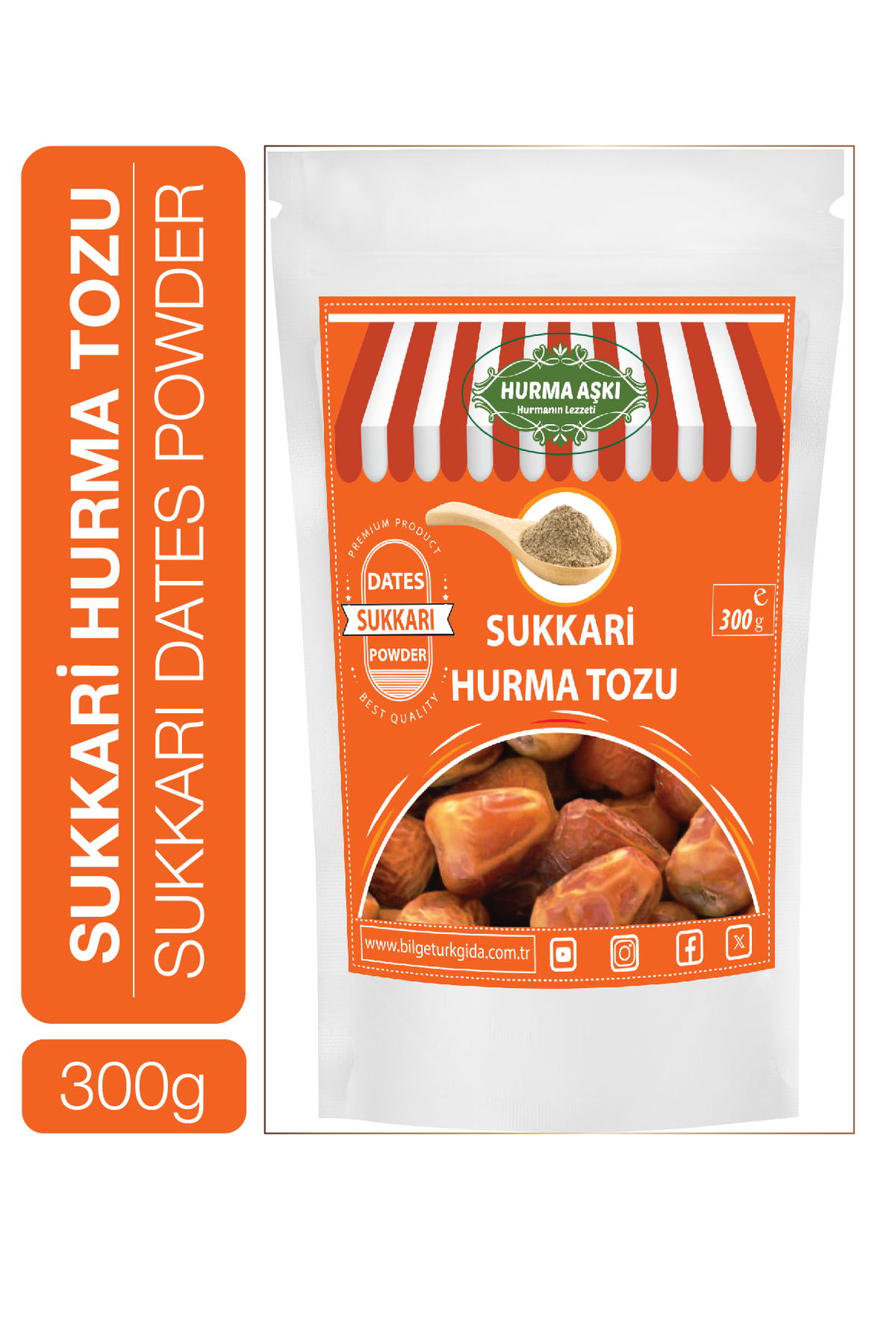 Hurma Aşki Hurma Tozu Sukkari 300 Gr