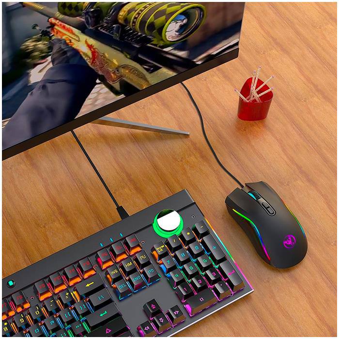 Hxsj  A869 7200Dpi Ayarlanabilir Rgb İşik Gaming Oyuncu Mouse