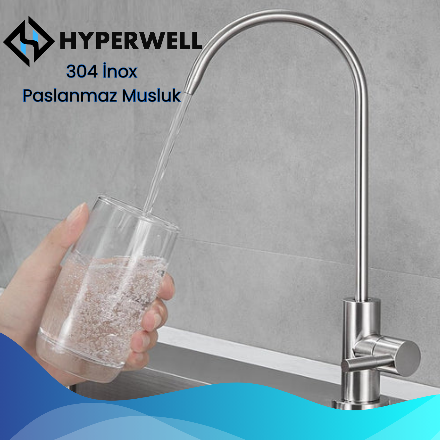 Hyperwell Premium Alkali ve Mineralli POMPALI Su Arıtma Cihazı -