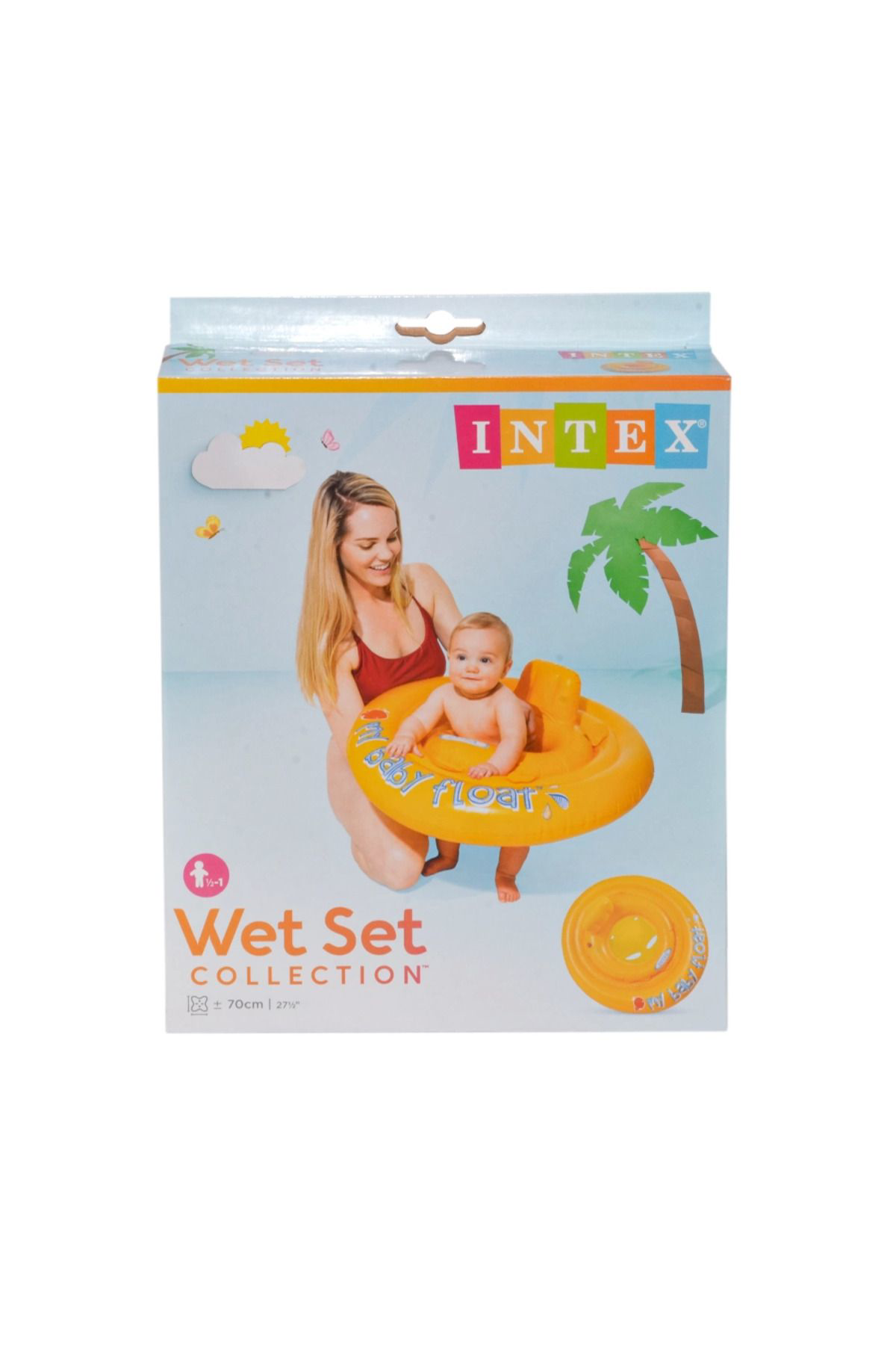 Yusuftex İbf56585 İntex Sari Baby Float 70 Cm 6-12 Ay