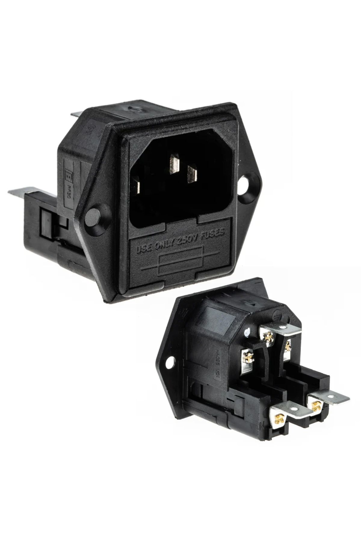 Ok Aksesuar İc-213B Power Şase Çift Fuseli Kulakli C14  Go506089mt-23207