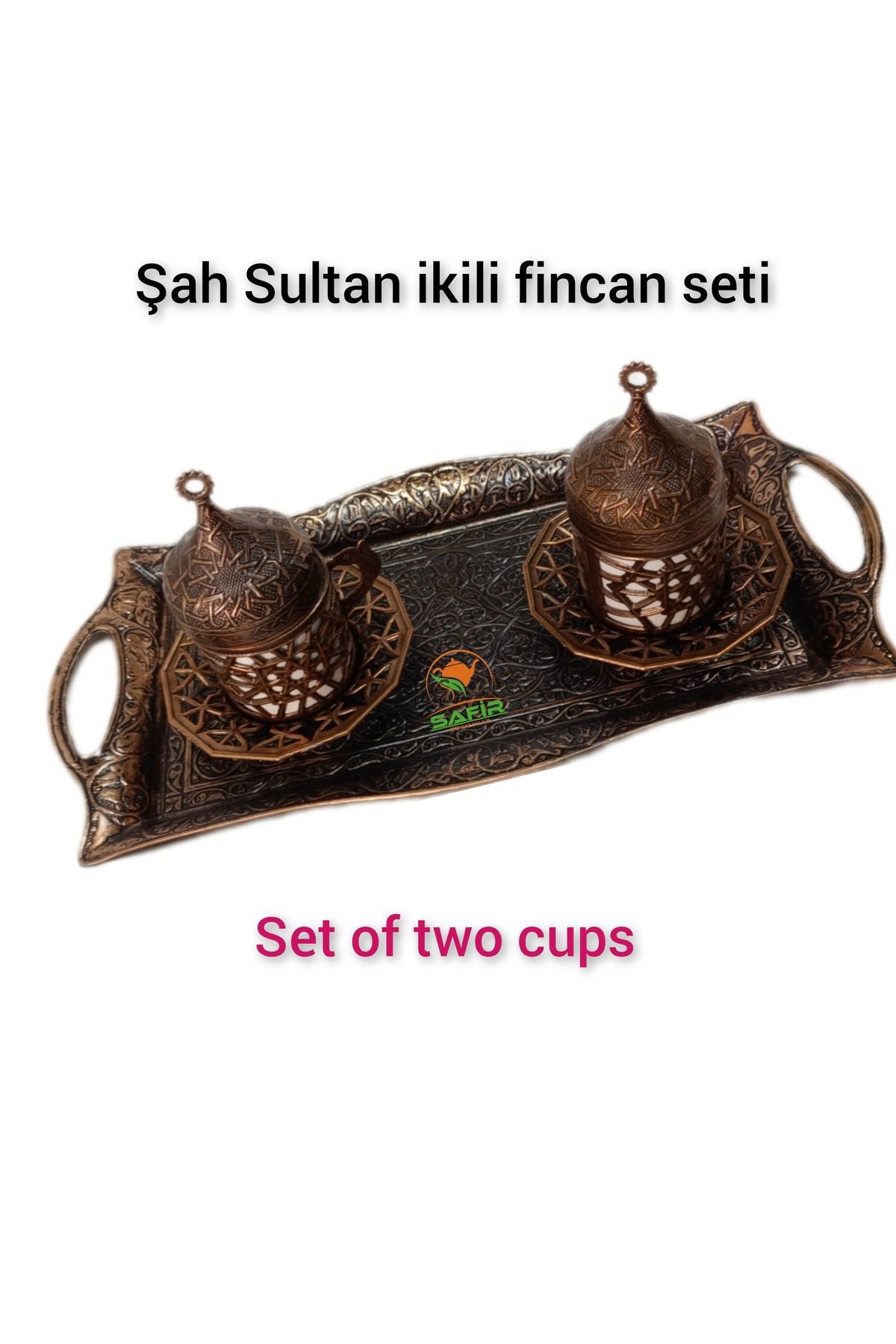 Safir İki Kişilik Kahve Takimi Fincan Takimi Şah Sultan Kahve Takimi 2 