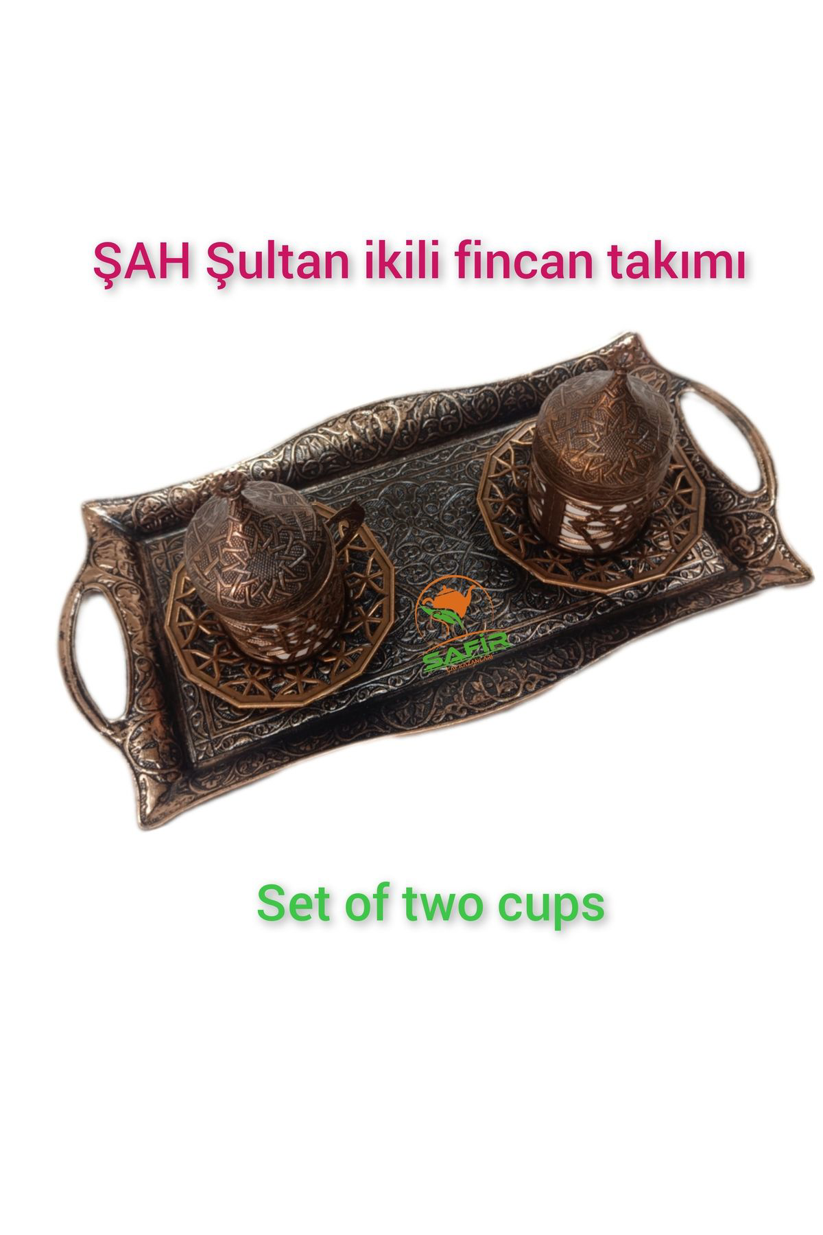 Safir İki Kişilik Kahve Takimi Fincan Takimi Şah Sultan Kahve Takimi 2 