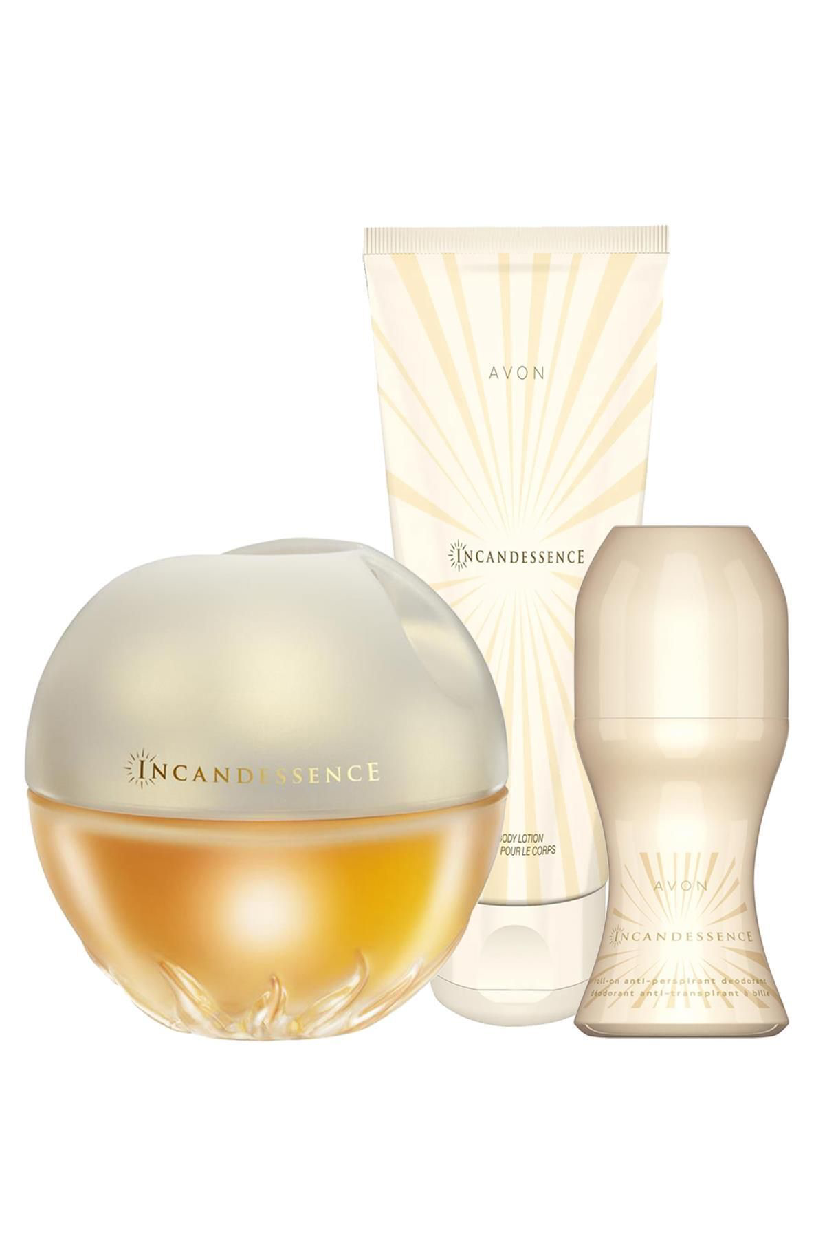 Avon İncandessence Kadin Parfüm Vücut Losyonu Rollon Üçlü Paket