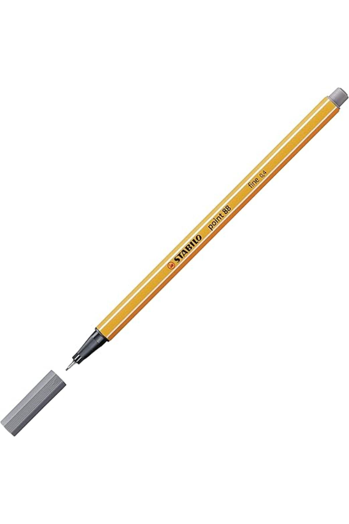 Stabilo - İnce Keçe Uçlu Kalem - Point 88 - Koyu Gri