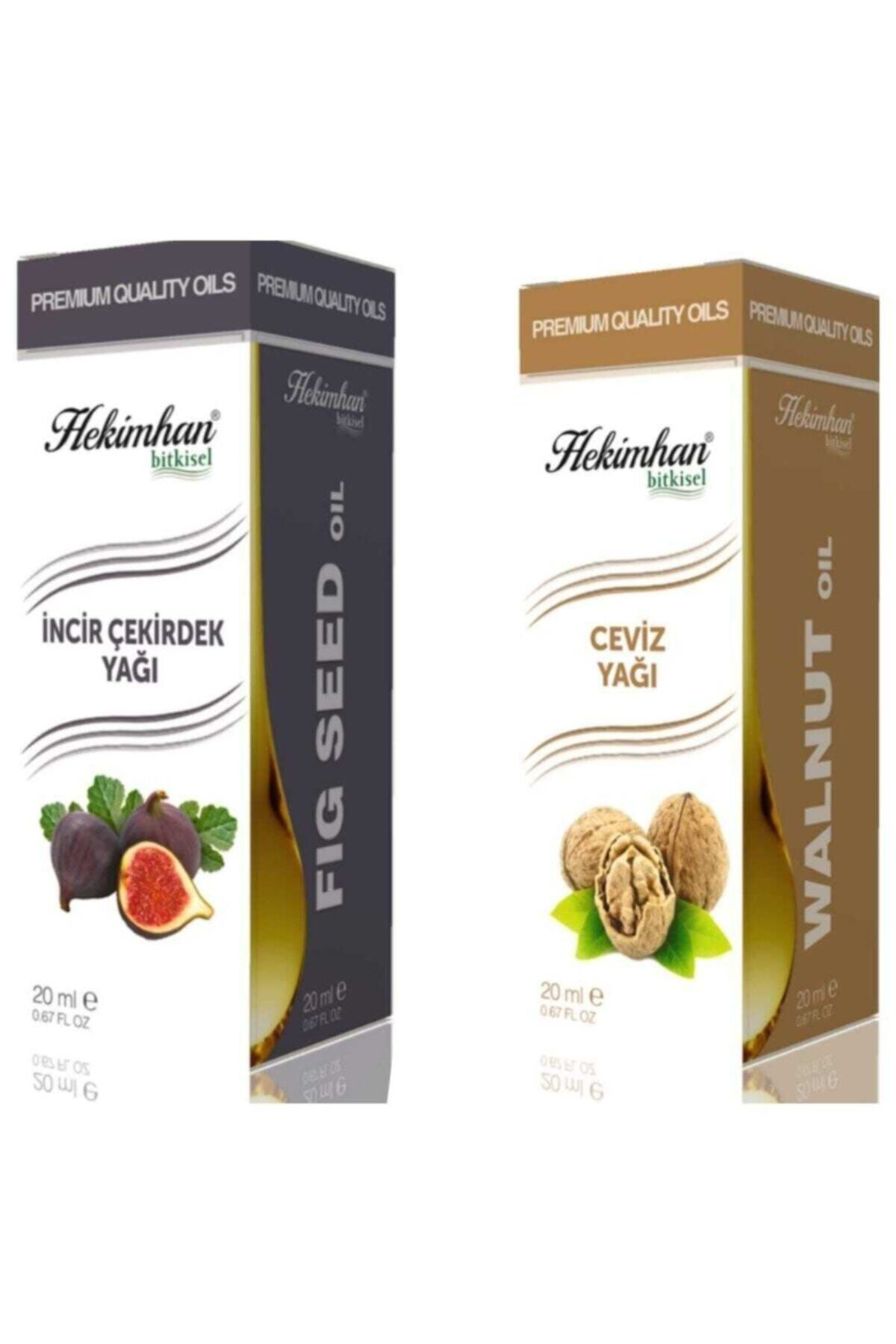 Hekimhan İncir Çekirdek Yaği 20 Ml Ve Ceviz Yaği 20 Ml