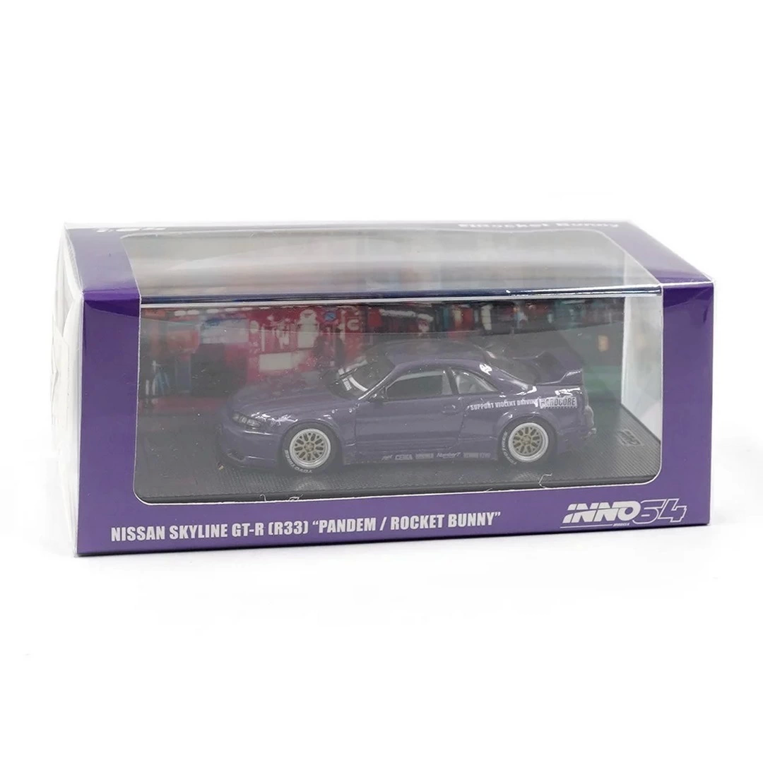 Inno 1/64 Nissan Skyline GT-R (R33) ''PANDEM ROCKET BUNNY'' Purpl